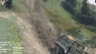 SpinTires - Help! Can&acute;t get up to the Volcano - Test Drive with Logitech G27
