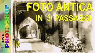 Tutorial photoshop italiano - Effetto foto antica photoshop in 3 step, effetto vintage photoshop