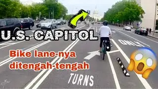 NAIK SEPEDA DI WASHINGTON DC AMERIKA SERIKAT (Penn Ave-National Mall-Navy Yard) - BIKING IN DC
