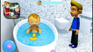 Real Mother Baby Games 3D: Virtual Family Sim - Baby Wants to Go to Bathroom #1