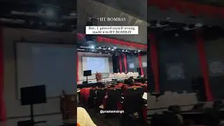 Orientation Day🔥 at IIT BOMBAY #iitbombay #iit #iitjee #motivation #dream #gate #jeemains #neet
