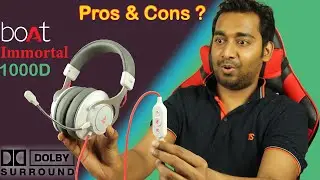Boat Immortal 1000D RGB Gaming Headphone Unboxing & Review | Best Headphones for Gaming ?