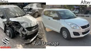 Swift Front Accident Full Repairing Process | Swift Full Dent and Paint 2022