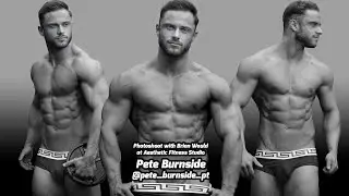 Pure Elite Pro Champion Pete Burnside in 2019 with Brian Would at Aesthetic Fitness