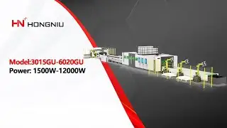 Automatic Coil Fed  Full Cover Metal Laser Cutting Production Line 4015GU