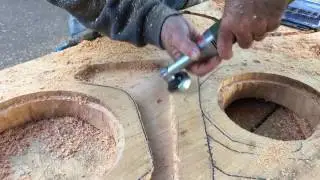 Power Carving Fairy House Door Video 11: Rounding Over Hard Edges- BillyDillardArt