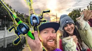 Urban Street Fishing With Becca from New England! (Can We Hide From Security?)