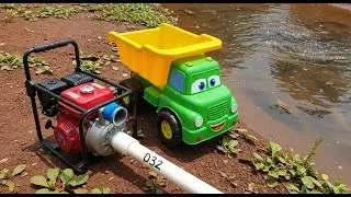 The Pump water for fish using mini diesel engine | fishing exciting | diy @Mini_Tractor_Cambo