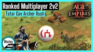 AOE2 Multiplayer Ranked 2v2 - Cavalry Archer Rush As Tatars