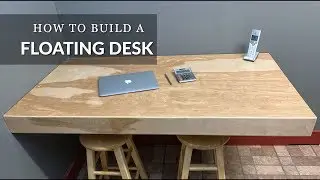 Floating Desk DIY from Plywood