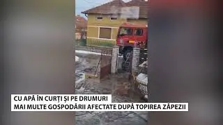 🚨 Inundații după topirea zăpezii: apă &icirc;n curți și pe drumuri