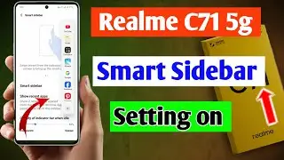 Realme C71 smart sidebar setting On kaise kare | Realme c71 smart sidebar 