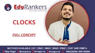 Clocks Important Concepts| Quantitative Aptitude Questions with Solutions | CAT NMAT SNAP CMAT CUET