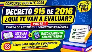 WHAT WILL THEY TEST YOU ON? Decree 915 of 2016 | 2026 Teaching Merit Exam – PART 1