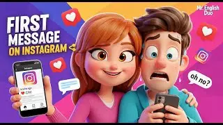 How to Send the First DM on Instagram (Without Being Awkward 😂) | Mr. English Duo