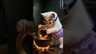 😱OH MY GOD Super intelligent cat builds a robot😱🐱 #catmeow #cattv #catvideos