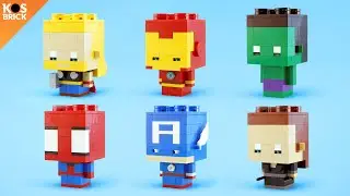 Lego Chibi BrickHeadz Avengers (Tutorial)