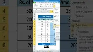 How to Lock Excel Cells in 3 Easy Step 🔐✨ #excel #exceltips