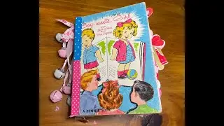 CUTEST AND SWEETEST VALENTINES JUNK JOURNAL FLIP THRU, BETTER THAN LITTLE GOLDEN BOOK