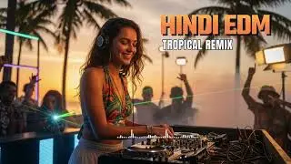Hindi EDM Tropical Sunset 🌅 Warm Chill Beats & Island Vibes