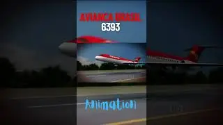 Real live VS animation part 4 #crash #aircraft #aircrash #aircrashinvestigation #3danimation