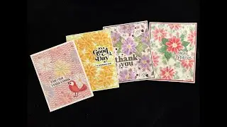 1 Embossing Folder ~ 4 Seasonal Cards