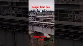 Most dangerous train line 🚃 || #shorts #youtubeshorts #danger #train #line