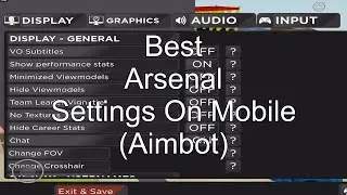 best arsenal settings on mobile (AIMBOT)