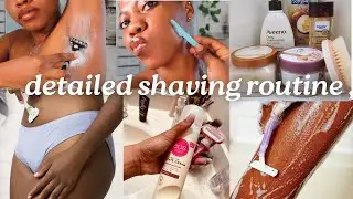 My intimate shaving routine/shave down there,legs,face,all round shave routine/feminine hygiene tip