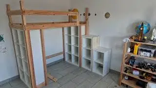 Hochbett bauen mit Ikea Kallax - so geht's.