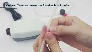 HITOP 204/204W 3W 2-Outlets Aquarium Air Pump Installation Tutorial Whisper Adjustable Tank Aerator