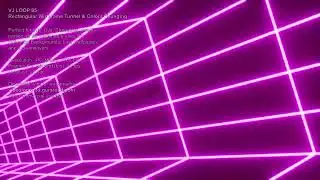 Rectangular Wireframe Tunnel Colors Changing | 4K | #Video #Background | #VJ Loop 85