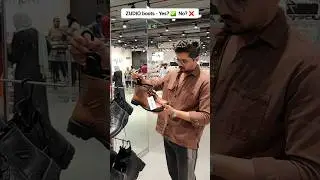 Zudio Boots 🥾 Yes ✅️ or No ❌️ #zudio #zudioshoppingvlog #shopping #boots #shortsvideo #shoppingguide