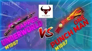 RAPPER UNDERWORLD M1887 VS ONE PUNCHMAN M1887#kannadigasgamingzone#freefireindia