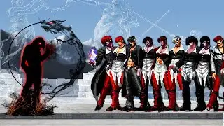 [Mugen KOF]  Yagwick VS Bosses Orochi Iori Team