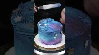勞 INSANE Galaxy Mini Cake Art YOU HAVE TO SEE! #shorts #baking #satisfying