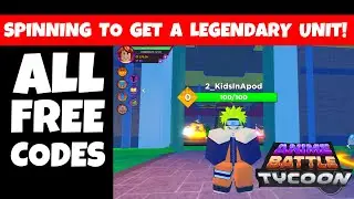 *NEW* ALL FREE CODES Anime Battle Tycoon Spinning to get a LEGENDARY Unit  |  ROBLOX