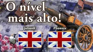 Brit mirror INSANO! O mais alto nível de Age 3! - Juliank vs Phoenix - Age of Empires 3: DE