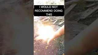 Slow Motion Of Firecracker Exploding In Hand