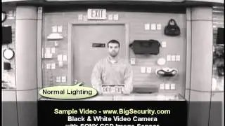 BigSecurity.com Black & White Video Camera with Sony CCD Image Sensor Sample Video