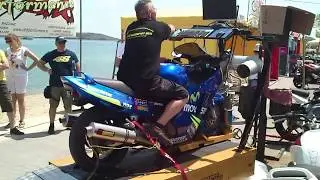 HONDA CBR1100XX MOVISTAR  AKRAPOVIC K&N DYNO (δυναμομέτρηση)