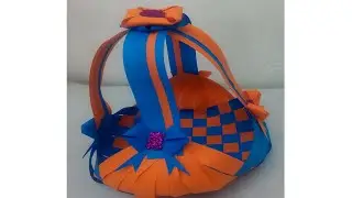 #DIY Paper Weaving Basket! Easy Paper Basket. #papercraft #paperbasket #viral
