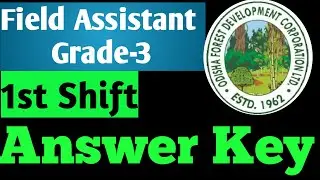 1st Sift || Non-Official Answer Key of Field Assistant || OFDC