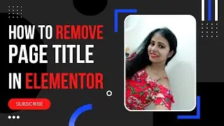 How to Hide Page Title in Elementor ( wordpress Tutorial) #digitalmarketing #wordpresstutorial