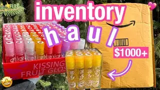 HUGE LIPGLOSS INVENTORY HAUL ✨ | STARTING A LIPGLOSS BUSINESS 2020 | $1000 AMAZON HAUL