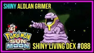 Shiny Alolan Grimer Reaction! Shiny Living Dex #088 Pokemon Sun and Moon