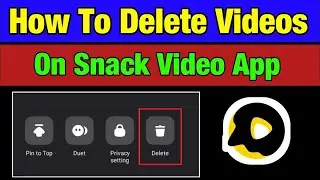 how to delete video on snack video app step by step snackvideo se video kese delete kren