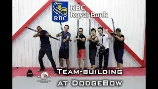 RBC check-in at DodgeBow for some intense team-building action