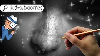 Best way to draw a nose || hyper realistic drawing part 2 &hearts;️🙀