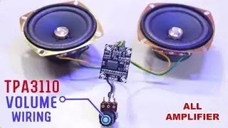 TPA3110 #amplifier me volume conection | Potentiometer conection | Amplifier me sound control lagye.